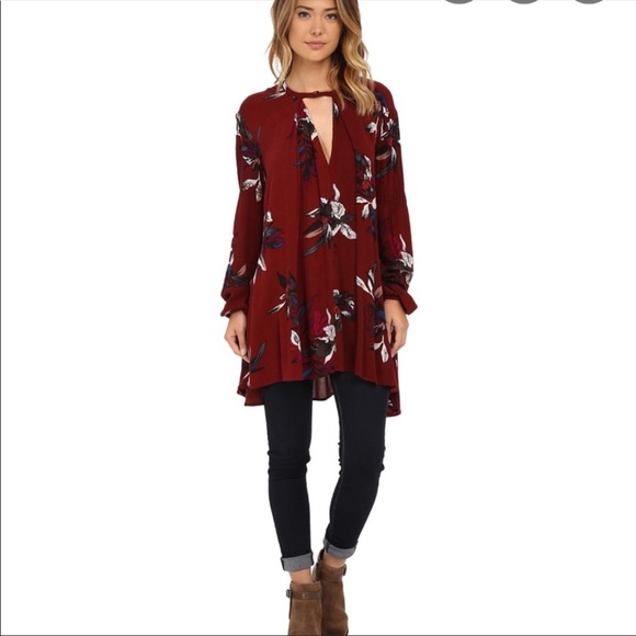 New!! Electric Orchid Tree Swing Dress in Red - Picture 4 of 4